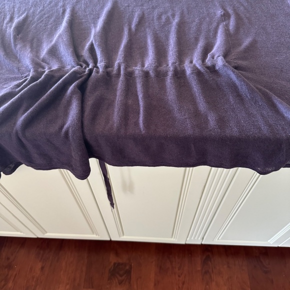 BRYN WALKER PURPLE BOAT NECK TUNIC  WITH DRAWSTRING-EUC/XL - Picture 9 of 11